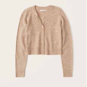 Abercrombie Crewneck Cropped Cardigan